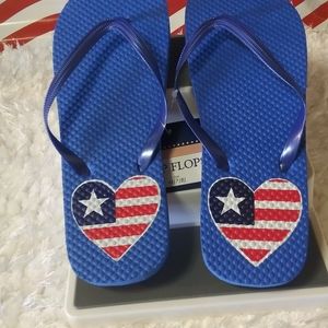 Festival Patriotic Flip Flops